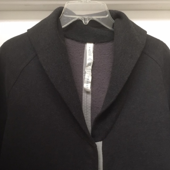 Lululemon Yin To My Yang Cardi Heather Black Cotton Jacket - Picture 6 of 12